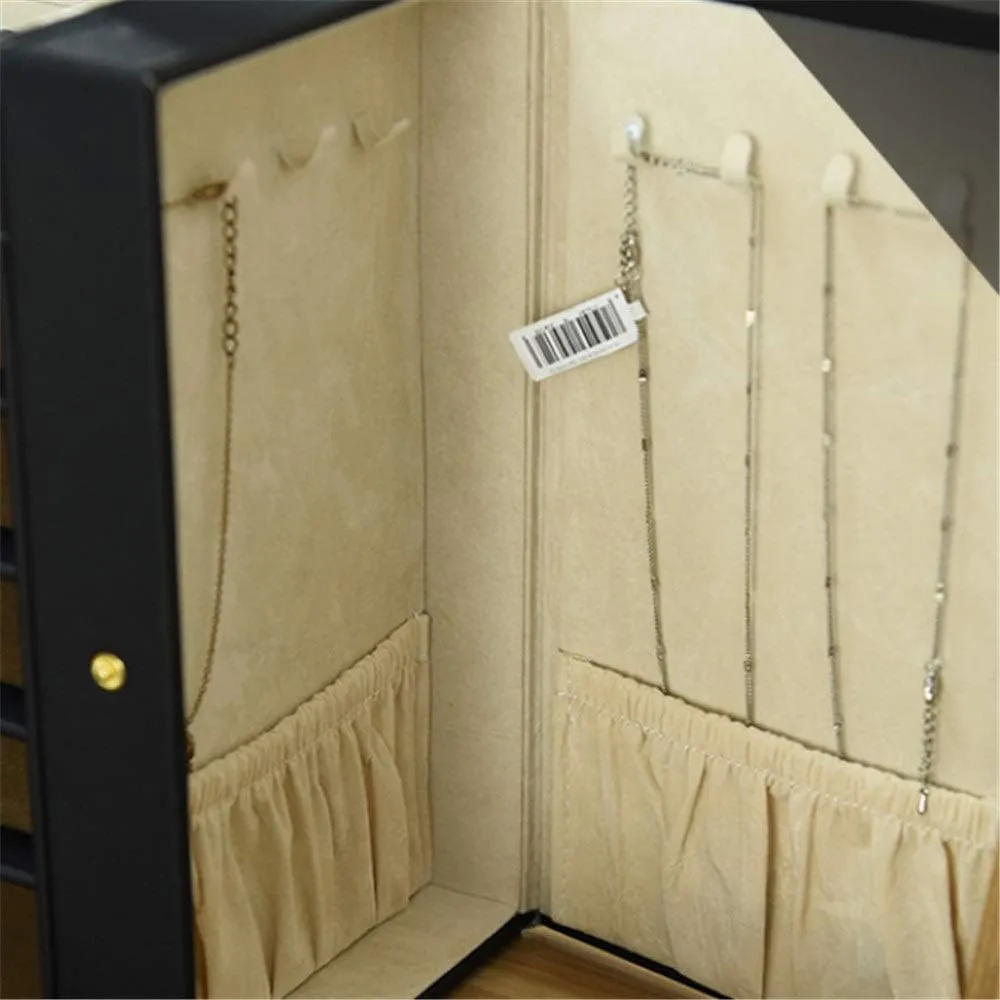 Storage port cradle disloyalty willful Case Jewelry Box High-end Large-Capacity Princess European Korean Hand Jewelry Jewelry Storage Box Necklace Earring Box Ring Holder Jewelry 