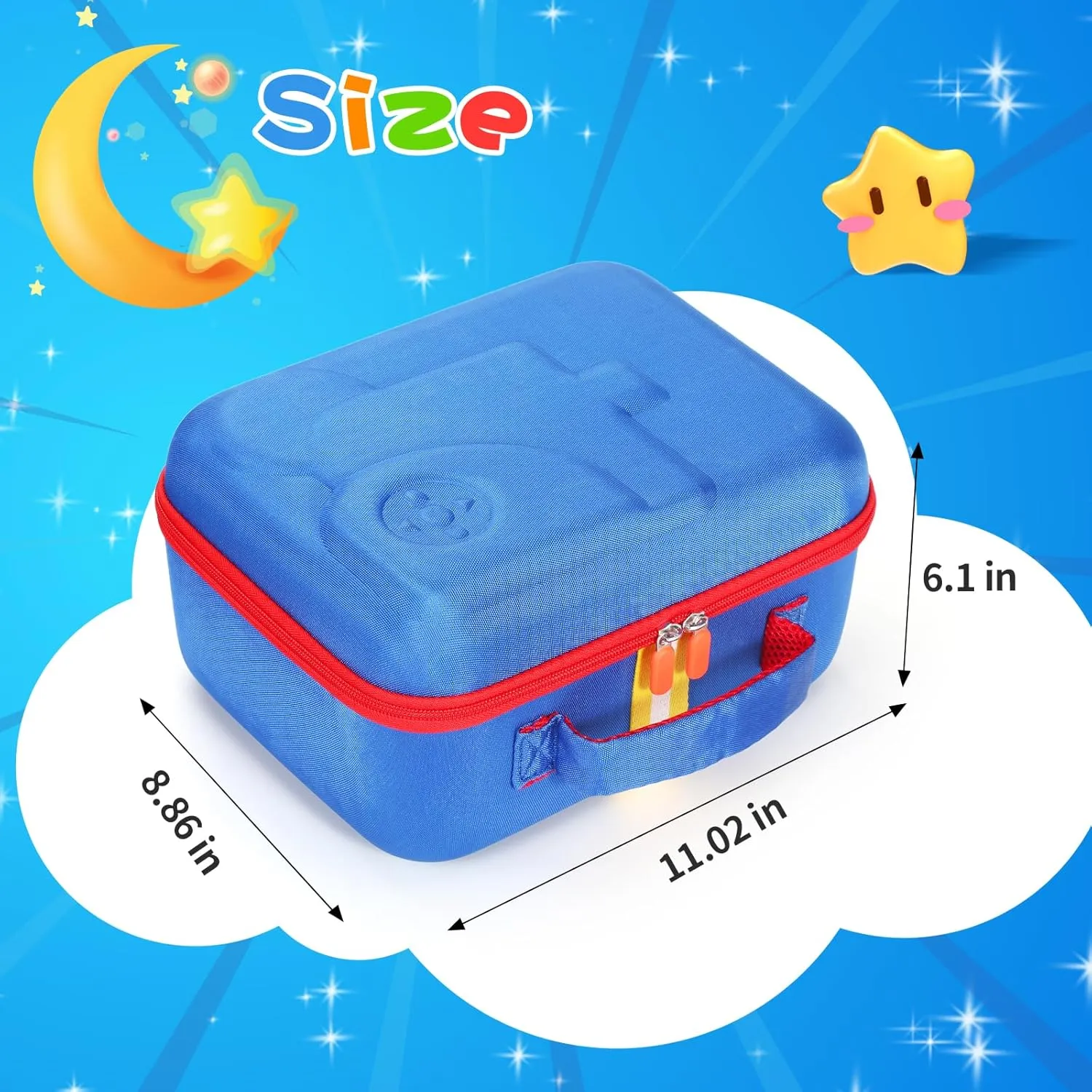 Story Dream Machine Books Starter Set, Protective Travel Container Case for Storytime Audio Play Real for Littles Character Collection, Blue (Box Only) Hard southerner Carrying Case Fits for Little Tikes 