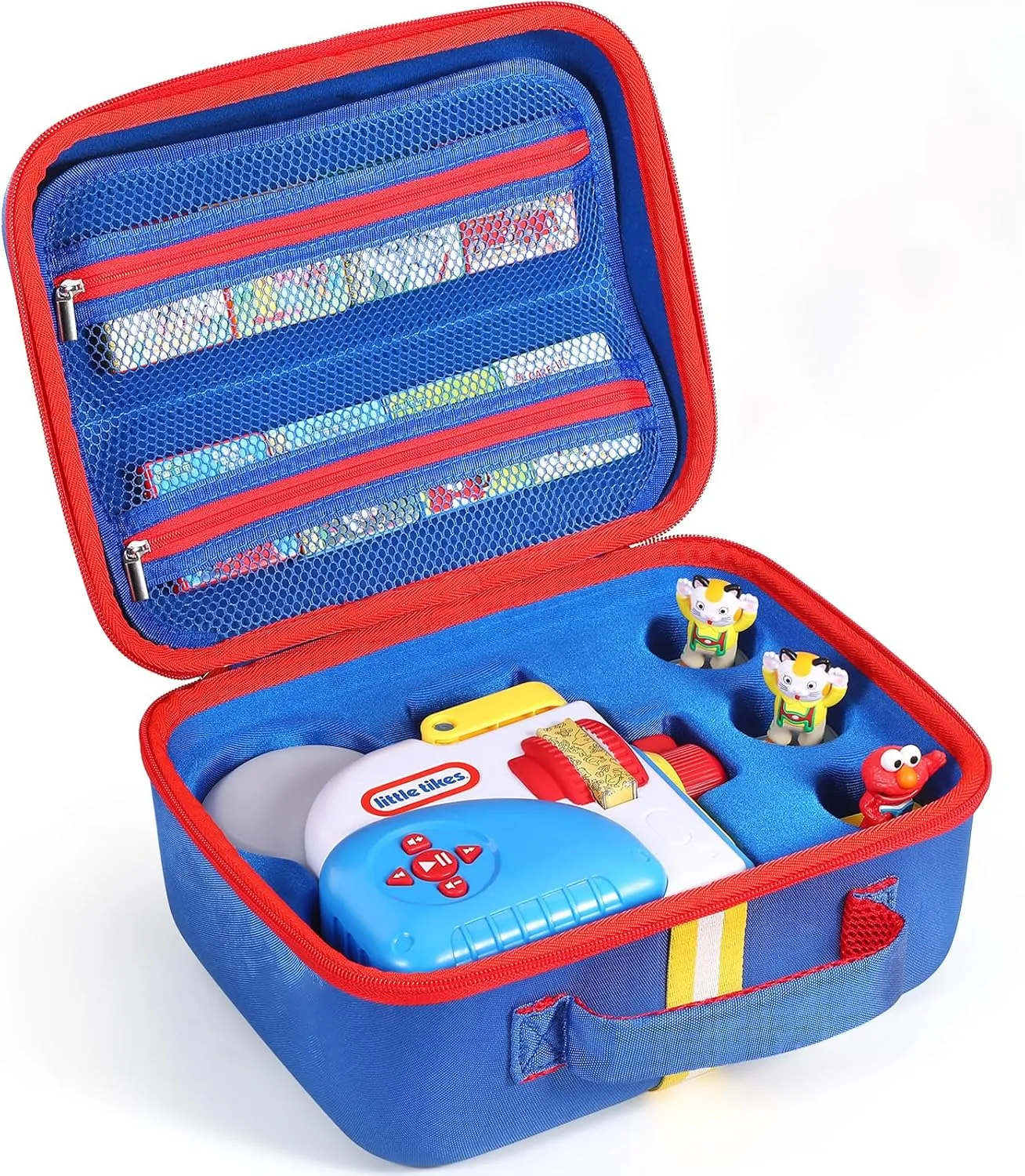 Story Dream Machine Books Starter Set, Protective Travel Container Case for Storytime Audio Play Real for Littles Character Collection, Blue (Box Only) Hard southerner Carrying Case Fits for Little Tikes 