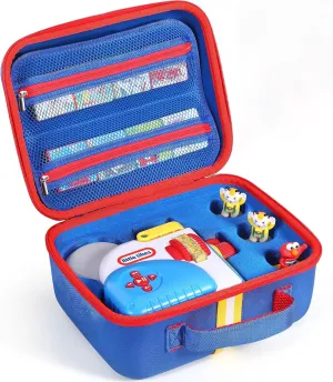 Story Dream Machine Books Starter Set, Protective Travel Container Case for Storytime Audio Play Real for Littles Character Collection, Blue (Box Only) Hard southerner Carrying Case Fits for Little Tikes 