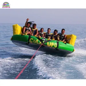 Streamlined Inflatable Sports Tube Water Water Flying Park For Quick offer 4-6 Towable Crazy Prople