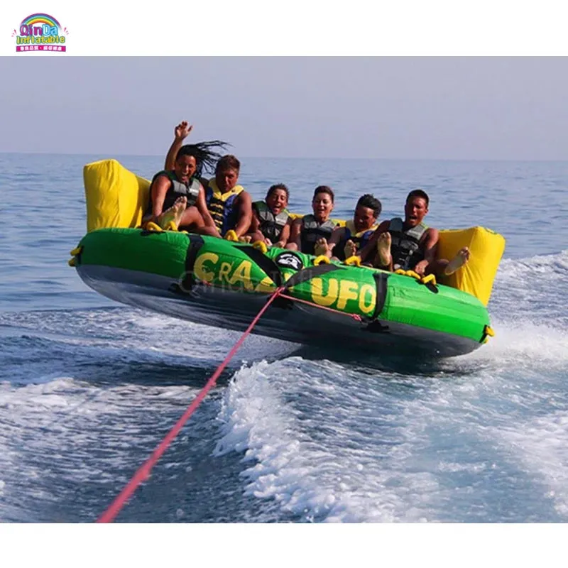 Streamlined Inflatable Sports Tube Water Water Flying Park For Quick offer 4-6 Towable Crazy Prople