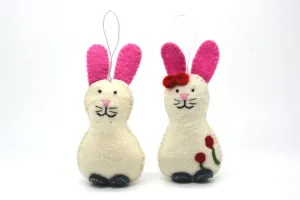 Stuffed Bunny Set  dolls (2 in a set)