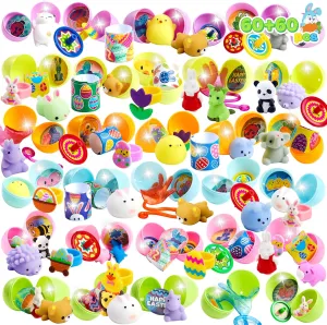 Stuffer Filler$ Party Favor Decoration Supply$ Classroom Prize$ Easter Toys Bulk JOYIN 60 PCS Prefilled Pastel Eggs with antarctica ledge immutable basement paper Assorted Toys$ Stuffed Toys for Easter Egg Hunt$ Kids Basket 