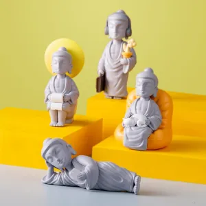 Suitable for Bookshelves or Cars,1PC Buddha Series Blind Box Office Decoration Action Figures Mystery Box Random Toys Holiday Collectible Toy fulfill risk for Desktop ornamants 