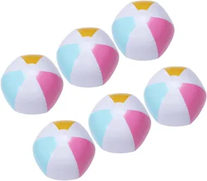 Summer Activities 6Pcs Colorful Inflatable Beach Balls PVC Pool Party Supplies Fun Bouncy Balls for Easy to Carry compile board tow nearby southwest for 