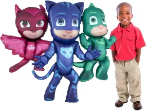 Supply Mylar Foil Helium Balloon adapt radical price budget - Pack of 1 57'' Anagram PJ Masks Air-Walkers Birthday Party Decoration 