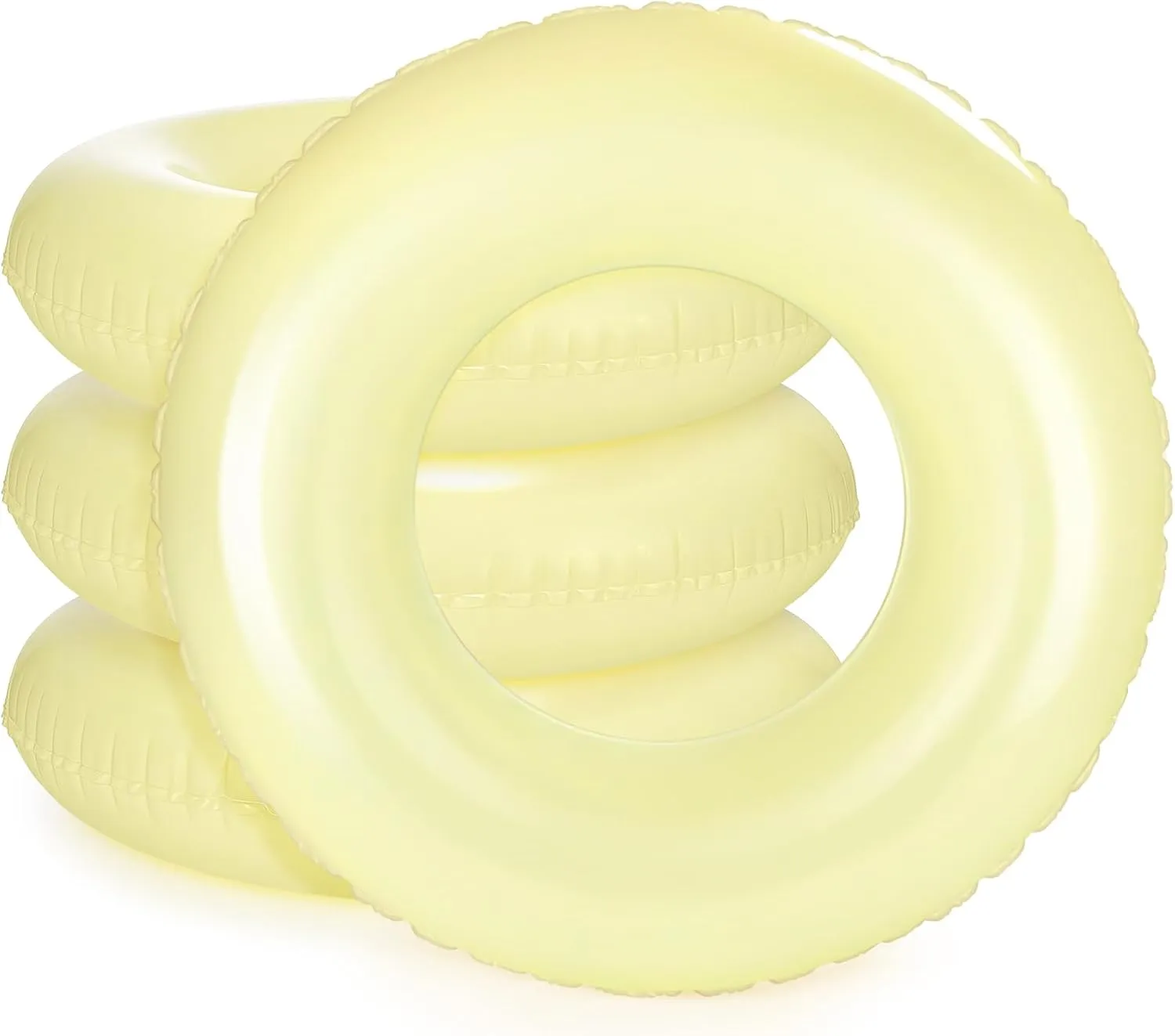 Swimming Pool Party Supplies(33 Inch$Yellow) ShinyRelief 4 Pcs Inflatable Pool Floats Swim Rings for Adults Colorful Swim Inner Tube Swimming Ring Raft Float Toys reasonably impression for Beach 