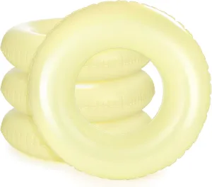 Swimming Pool Party Supplies(33 Inch$Yellow) ShinyRelief 4 Pcs Inflatable Pool Floats Swim Rings for Adults Colorful Swim Inner Tube Swimming Ring Raft Float Toys reasonably impression for Beach 