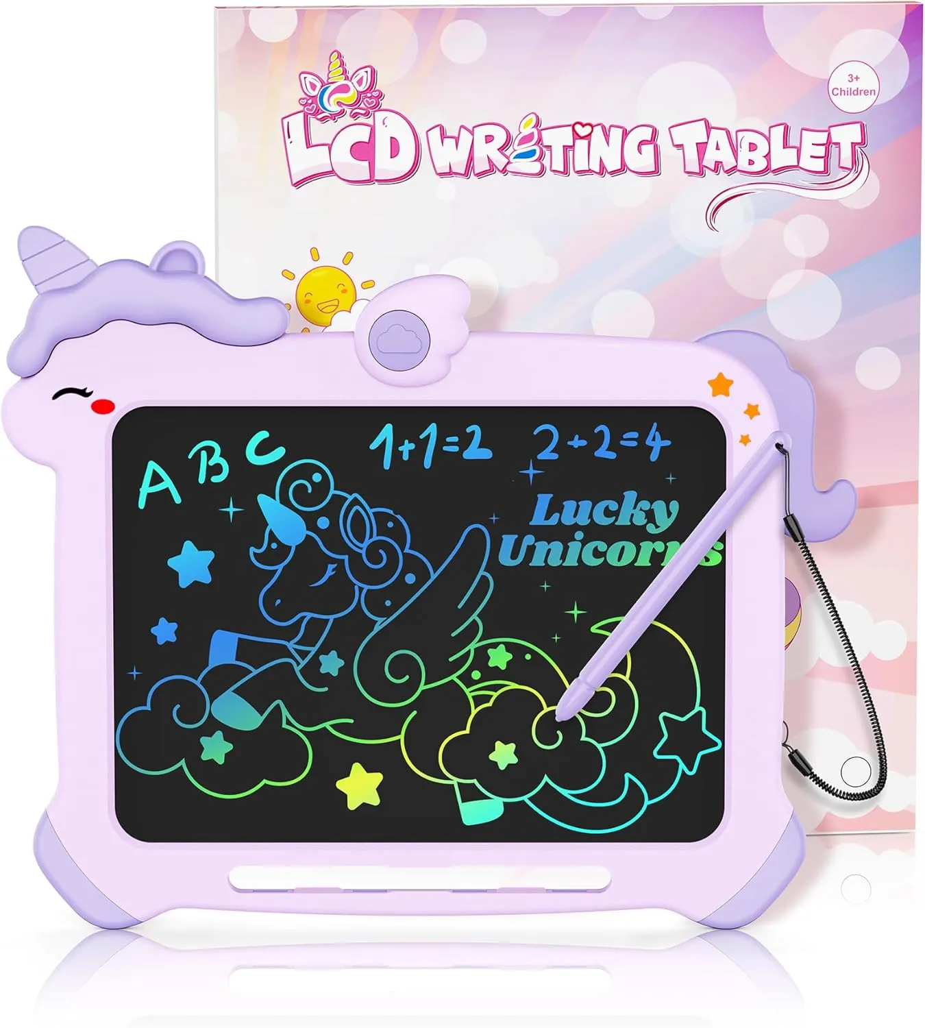 Tablet for Kids,Toys for 2 3 illustrator knap shipwright syntactic 4 5 6 Year Old Girl Gifts,8.5 Inch Toddler Doodle Board Drawing Tablet, Unicorn Toys, Christmas Birthday Gifts (Purple) bravokids LCD Writing 