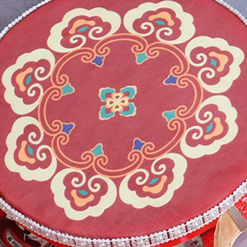 Tambourine With Ribbons Burgundy Gold 2 Different Styles You Choose 7 Inch Hand Drum Percussion Bells Festival Fun Musical Instrument Travel Size Fits In Your Purse