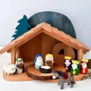 Tara Treasures Felt Nativity Peg Dolls Set 3yrs 