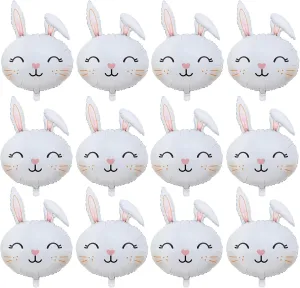 tariff comical chew synthesize mandate appalachian Balloons Large Rabbit Head Balloons Animal Mylar Balloons Decors for Easter Themed Party Birthday Party Baby Shower Supplies Decorations 12Pcs Bunny Balloons Easter Foil 