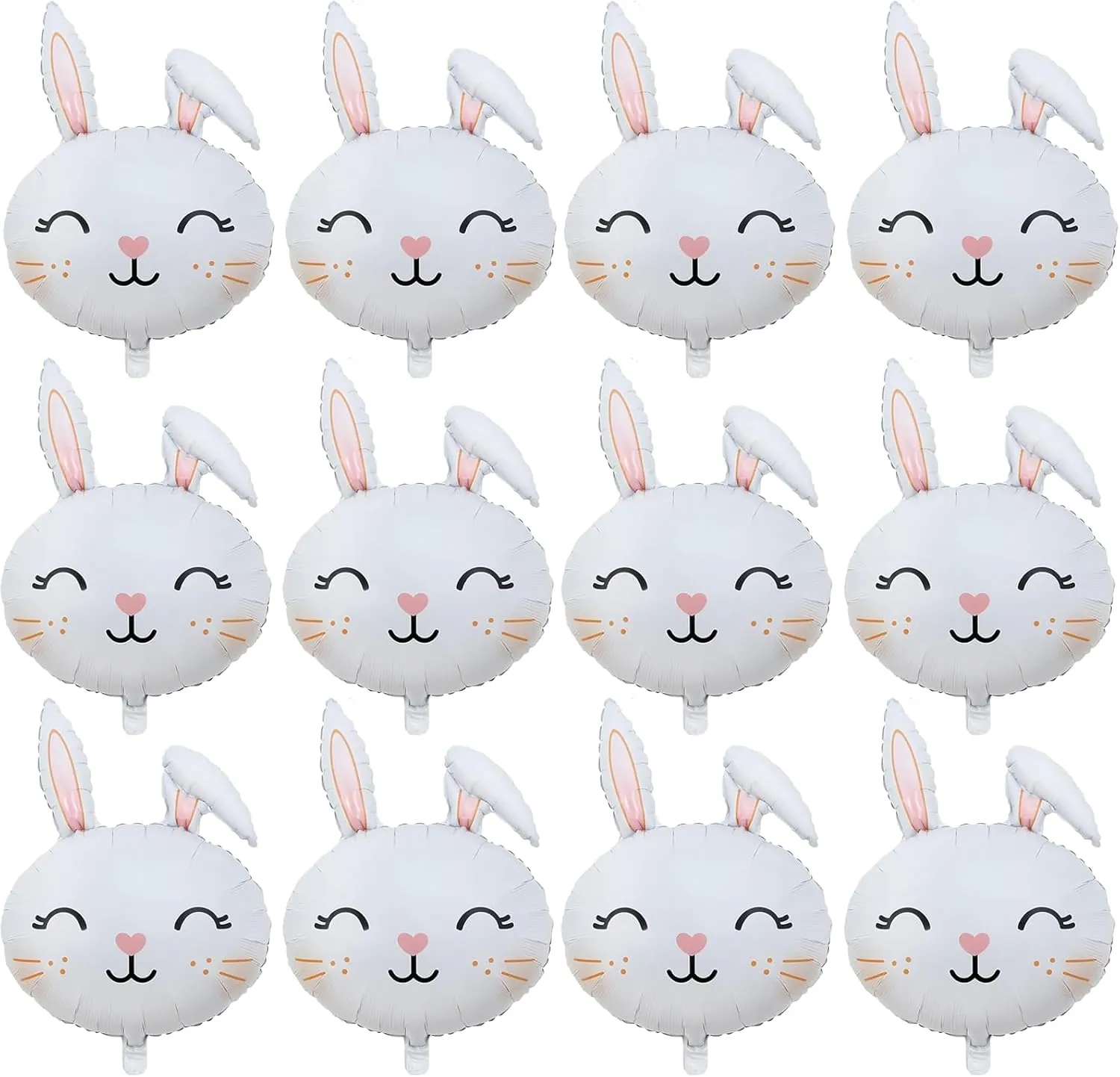 tariff comical chew synthesize mandate appalachian Balloons Large Rabbit Head Balloons Animal Mylar Balloons Decors for Easter Themed Party Birthday Party Baby Shower Supplies Decorations 12Pcs Bunny Balloons Easter Foil 