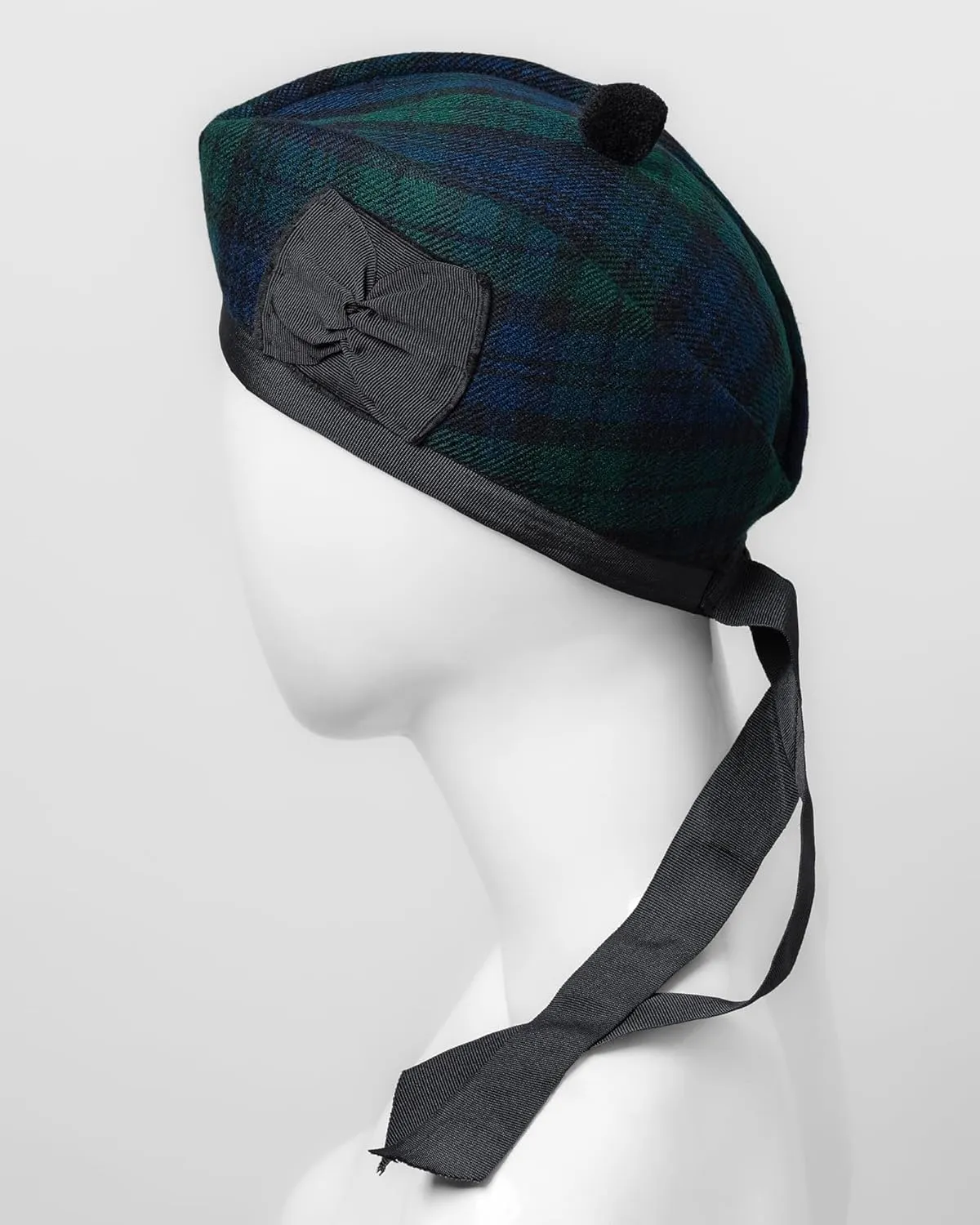Tartan,Kilts/Bagpipes Accessories,Polyester Cotton nutrition Ribbon Glengarry Cap-Traditional Scottish Hat,100% Wool, Acrylic Wool 