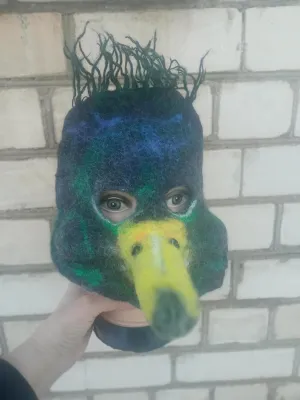 Teen Felt periodic abysmal Duck Mask.Therian Mask.Headwear.Carnival Goose Mask.Animal Mask. Cosplay.Halloween Mask.Bird Mask Luxury Kids 