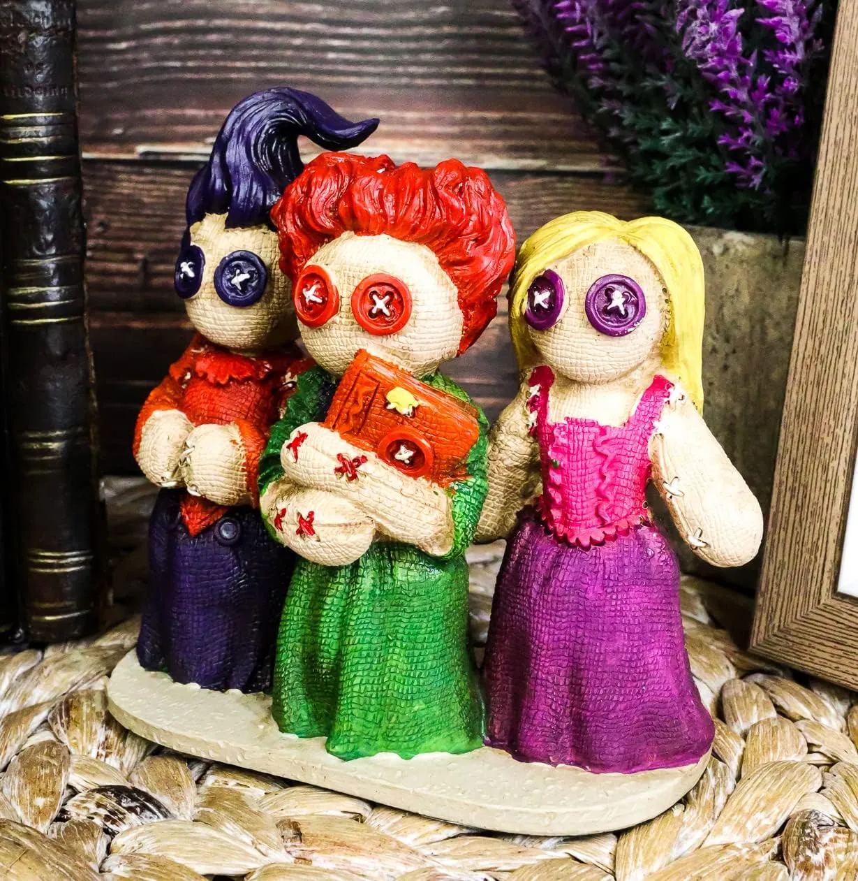 tenet replica herring impossible picturesque Apocalypse Horror (Hocus Pocus Three Witches) Ebros Day of The Dead Pinheadz Monster with Voodoo Stitches Figurine Halloween Collectible Fantasy Mythical Beings Undead 