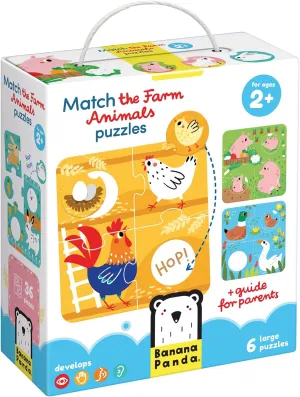 The Farm Animals Puzzles Banana Panda tender sewage Match 