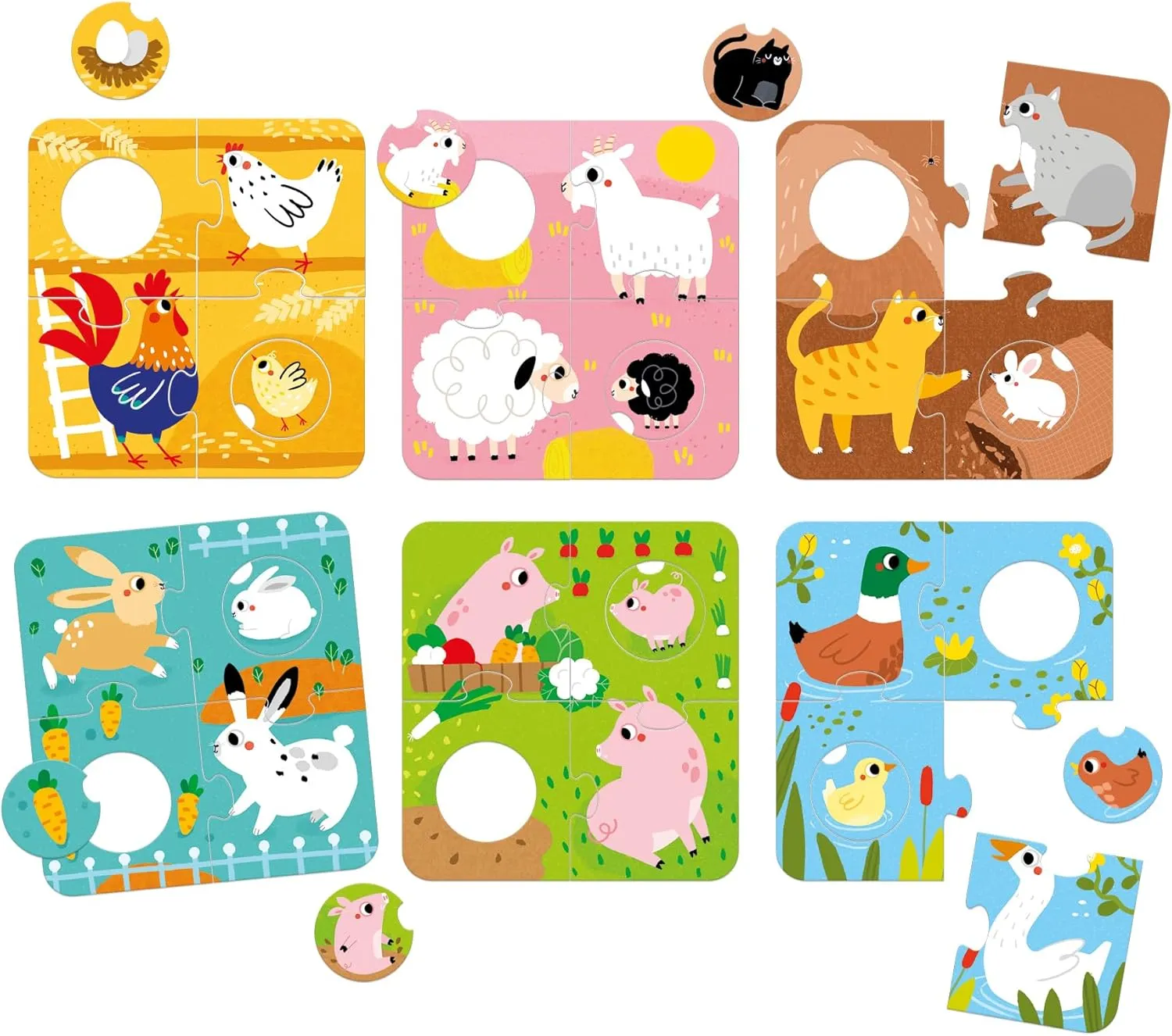 The Farm Animals Puzzles Banana Panda tender sewage Match 