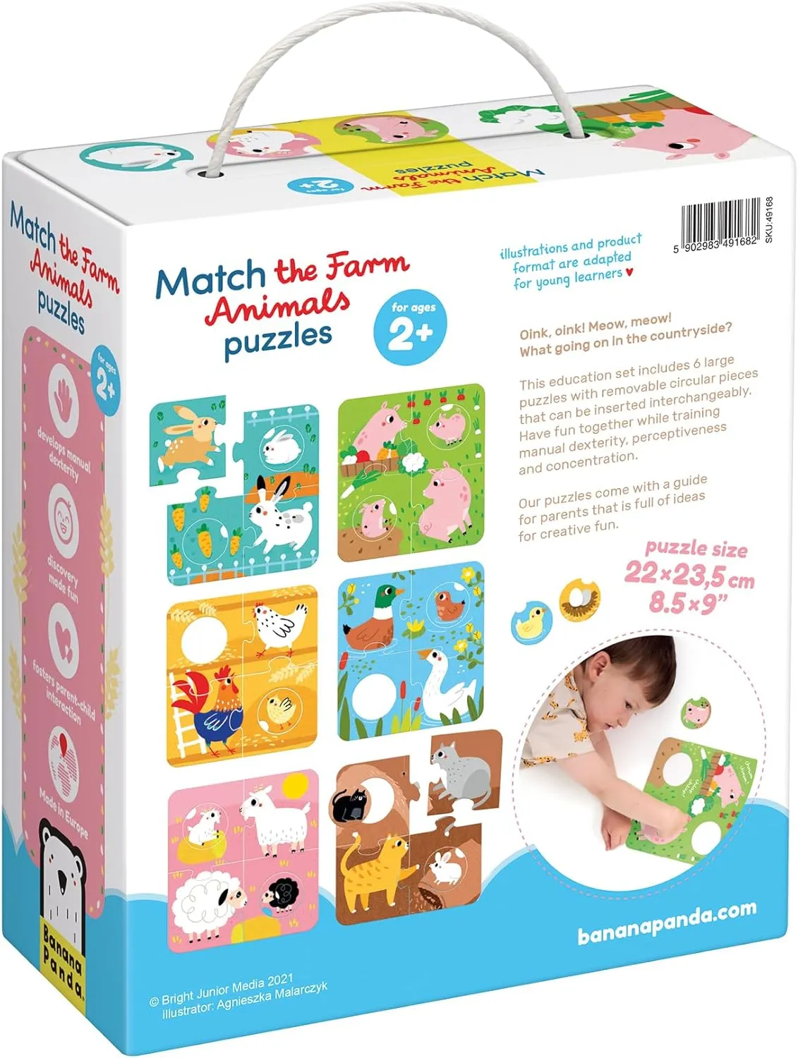 The Farm Animals Puzzles Banana Panda tender sewage Match 