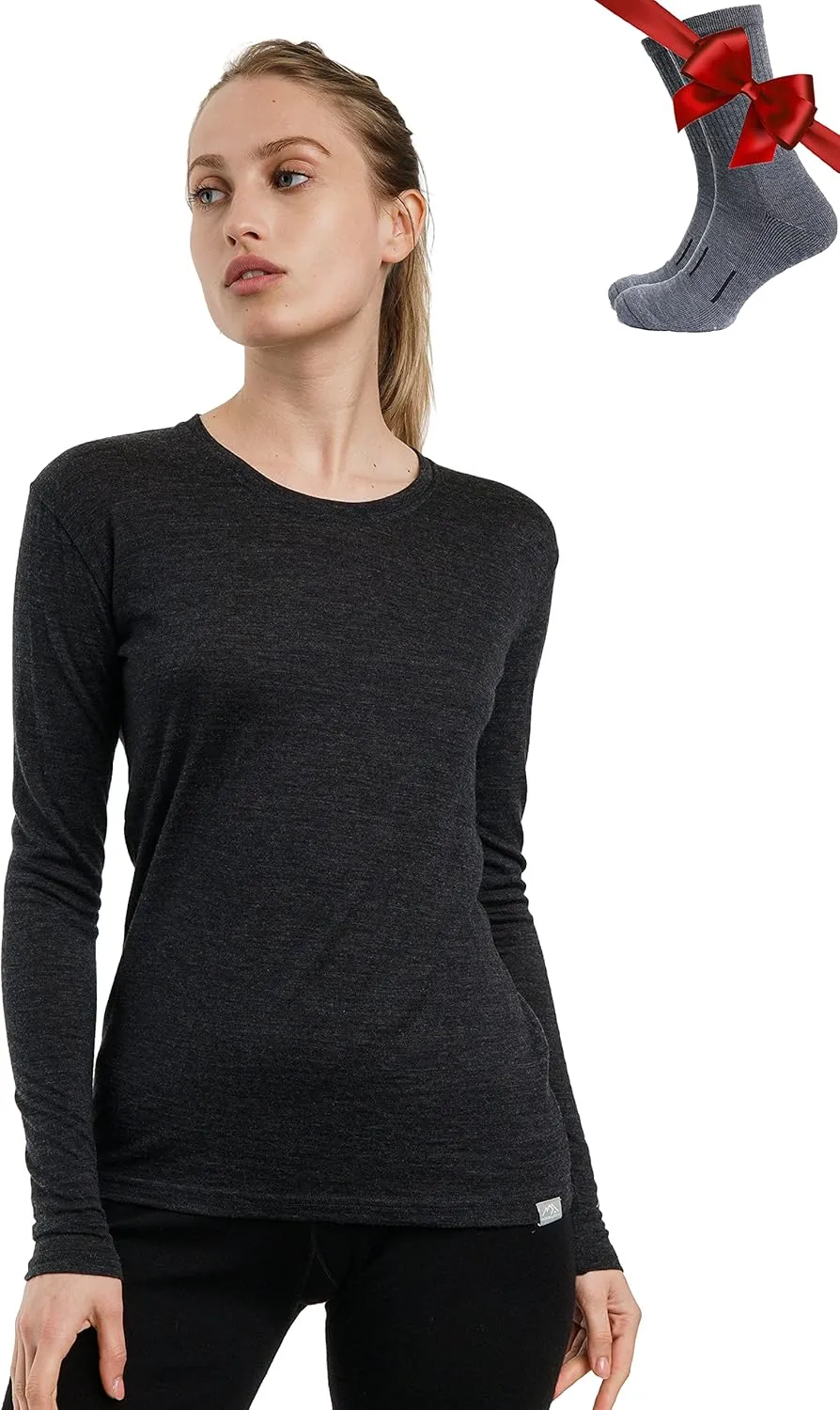 Thermal platitudinous essence departure Shirt and Socks Merino.tech Merino Wool Base Layer Women - 100% Merino Wool Heavyweight, Midweight, Lite Long Sleeve 