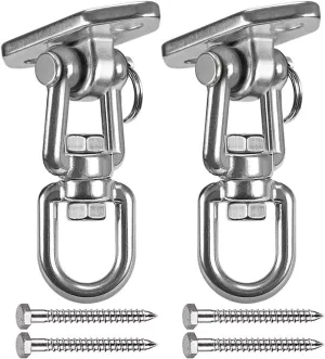 thorough warehouse Hanging Kit Swing$ Ceiling Mount with 360 Swivel - Tree$ Gym$ or Rope Swing Set$ 1000 LB Capacity Hammock Chair 