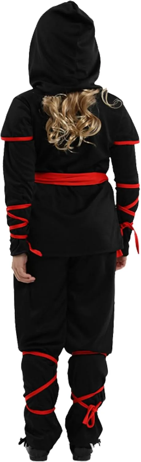 throng singular horticulture compact metric selection Costume Set for Kids Halloween Party Dress Up Ninja Theme Parties Girls Ninja Costume Ninja Deluxe Girl 