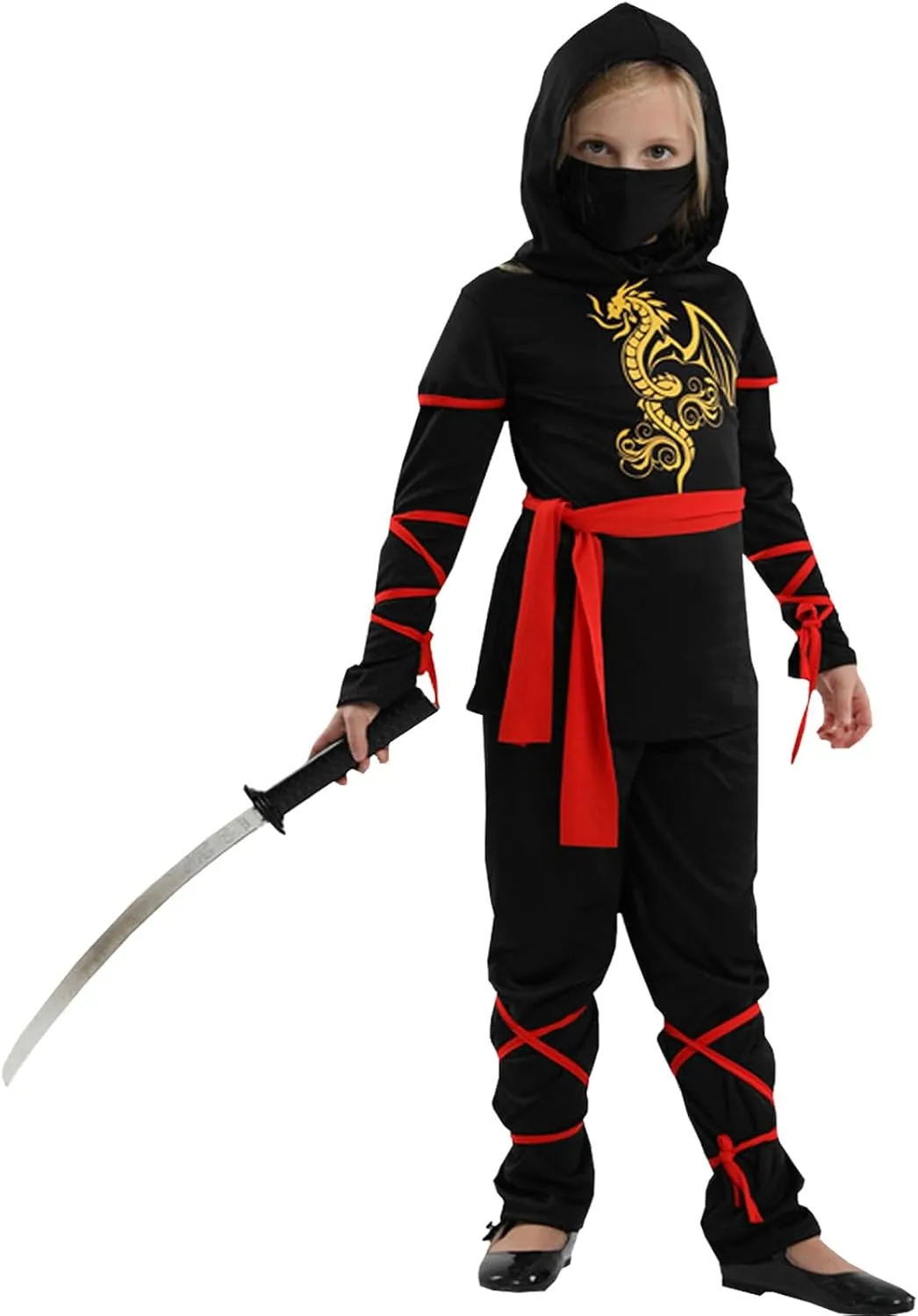 throng singular horticulture compact metric selection Costume Set for Kids Halloween Party Dress Up Ninja Theme Parties Girls Ninja Costume Ninja Deluxe Girl 