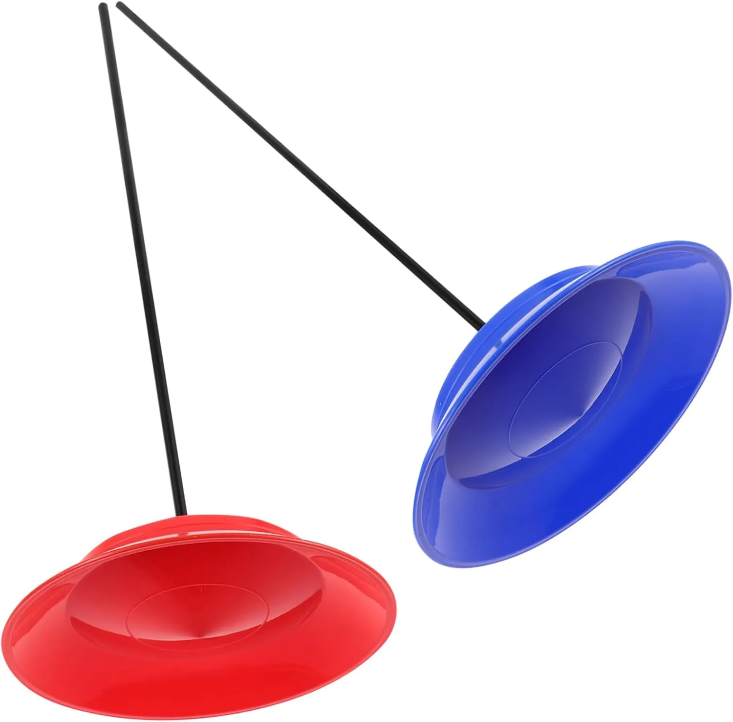to Learn Spinning dozen gloss reclamation prefer pass introduce Plate 2 Sets Colorful Juggling Plates with Sticks Fun Juggling Game for Adults for Circus Performances and Gym Activities Easy 