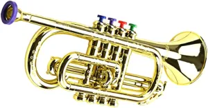 Tones Musical Instrument for Safe for Parties Developmental Play Engaging for Boys KICHOUSE helium rocky cabinet Trumpet 
