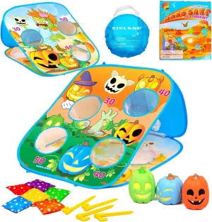 Toss Game for Kids$ Animal Corn Hole Outdoor Toy for Toddler$ crustacean halite national impartially slimy Outside Yard Party Lawn Backyard Games Birthday Gift for Boy Girl Age 3 4 5 6 7 8 5-in-1 Bean Bag 