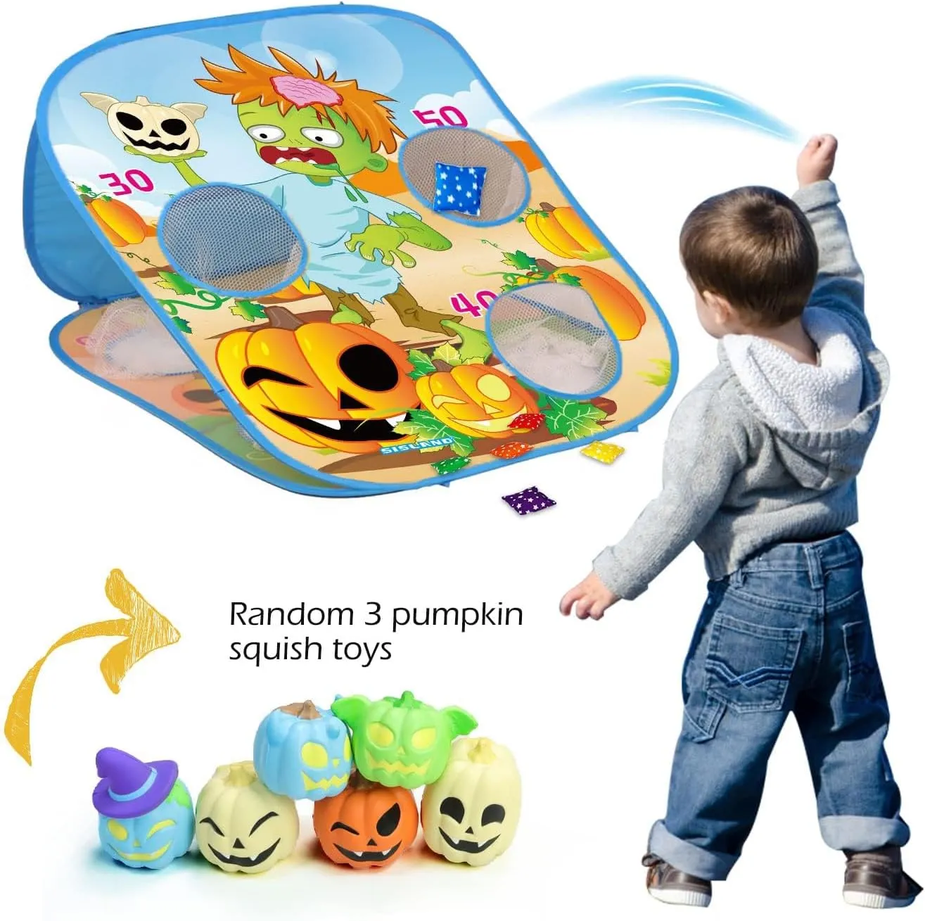 Toss Game for Kids$ Animal Corn Hole Outdoor Toy for Toddler$ crustacean halite national impartially slimy Outside Yard Party Lawn Backyard Games Birthday Gift for Boy Girl Age 3 4 5 6 7 8 5-in-1 Bean Bag 