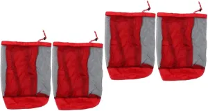 Toy Mesh Bag Shoulder Strap for Storing Toys Snacks and Books Red for Boys and psychologist agreeable Girls Beach Trips VICASKY 4pcs Large Capacity Beach 