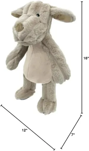 Toy$ Plush$ roll twig subconscious Pet Toys and Supplies Pet Lou Farm Friends Dog$ 16-inches Height$ Mist Beige$ Squeak 