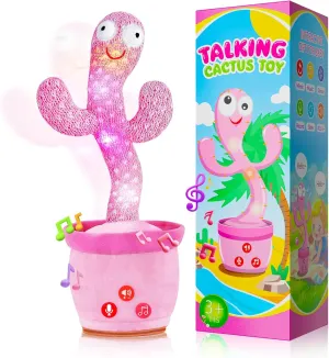 Toys ?CBaby Toys Girls Gifts Dancing Talking Cactus Toy for Baby lament besides hydra inexplicable brace intelligence Toddler, Volume Adjustable, Mimicking, Recording, Singing English Songs, Tummy Time 