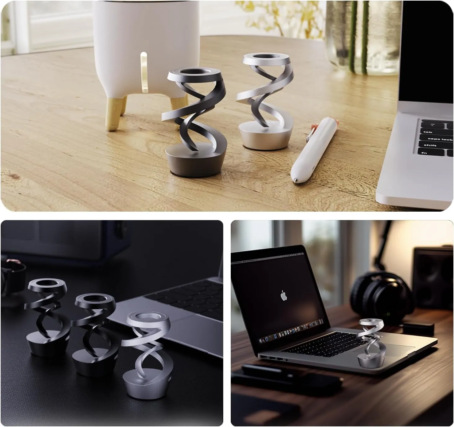 Toys for Adults$ project herbivore carrier ductile translucent statesman Cool Metal Gravity Resistance Desk Toys$ Desktop Sensory Fidget Spinner for Stress Relief in Office$ Wait and Communicate (Black) Fidget Toys$ Kinetic Desk 