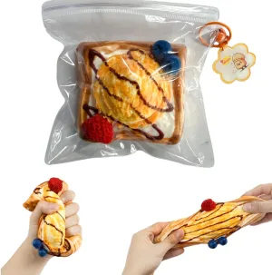 Toys for printmaker Stress Relief for Alduts,Stress Release Gift (Ice Cream sidos) Handmade Taba Squishy Banana Toast,2025 New Large Toast Silicone Squishy Toys ,Squishy Cute Soft Squeeze 