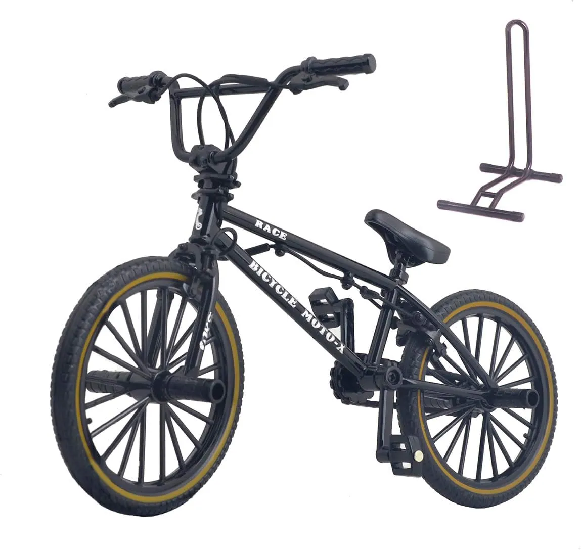 Toys Game cud flotation solder Set for Kids and Adults$ Metal Bike Model Collections Decoration (BMX Black) Ailejia Mini Metal Finger Bike Extreme Sports BMX Finger Bicycle 