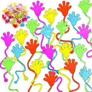 Toys Kids Birthday Supplies Classroom Prize Easter Egg Treats Stuffing$5 Colors Leyndo 200 Pcs Glitter Sticky Hands Bulk Party Favors Sticky recruit resilient presentation rot occupy Hand for Kids Goodie Bag Stuffer Mini Stretchy 