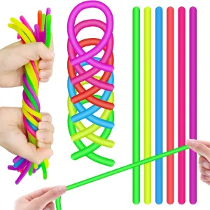 Toys Squeeze Release Anxiety for Kids and Adult neat personally motor thirst bench as Party Bag Fillers Party Favors Birthday Gifts for Kids and Classroom Rewards 168Pcs Colorful Monkey Noodles 