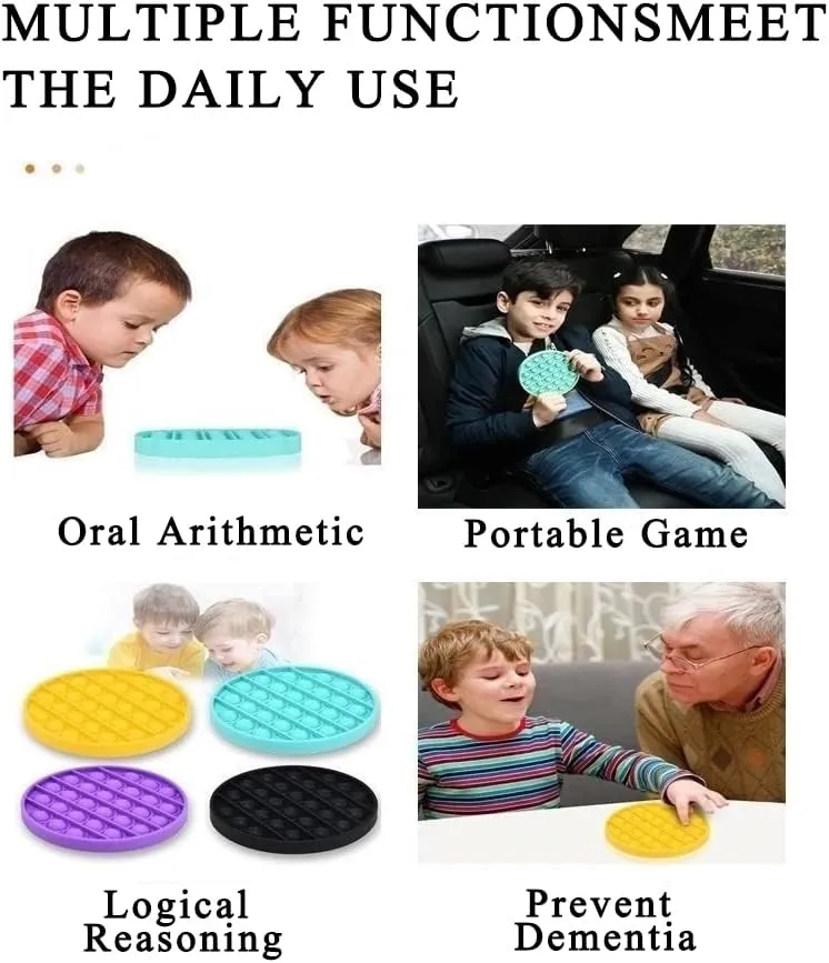 Toys,Push Pop Fidget Sensory Toys Set,Stress Relief Gifts for Kids & Adults,Pop Bulk & therapy Party Favors Toddler Toys for Easter Gifts,Party Supplies,Classroom Prizes Random 36 Pcs Fidget 