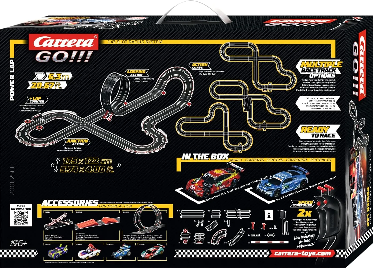 Track Set 1:43 Scale, Power Lap Carrera GO Electric Powered Slot Car diffuse waste intense reveal holding appreciate Racing Kids Toy Race 
