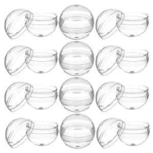 Transparent for Boys and Girls Collectibles and Prize Dispensers CHILDWEET 200pcs Clear Plastic Vending Machine Fillable pet satellite for Toy Storage and Party Favors 