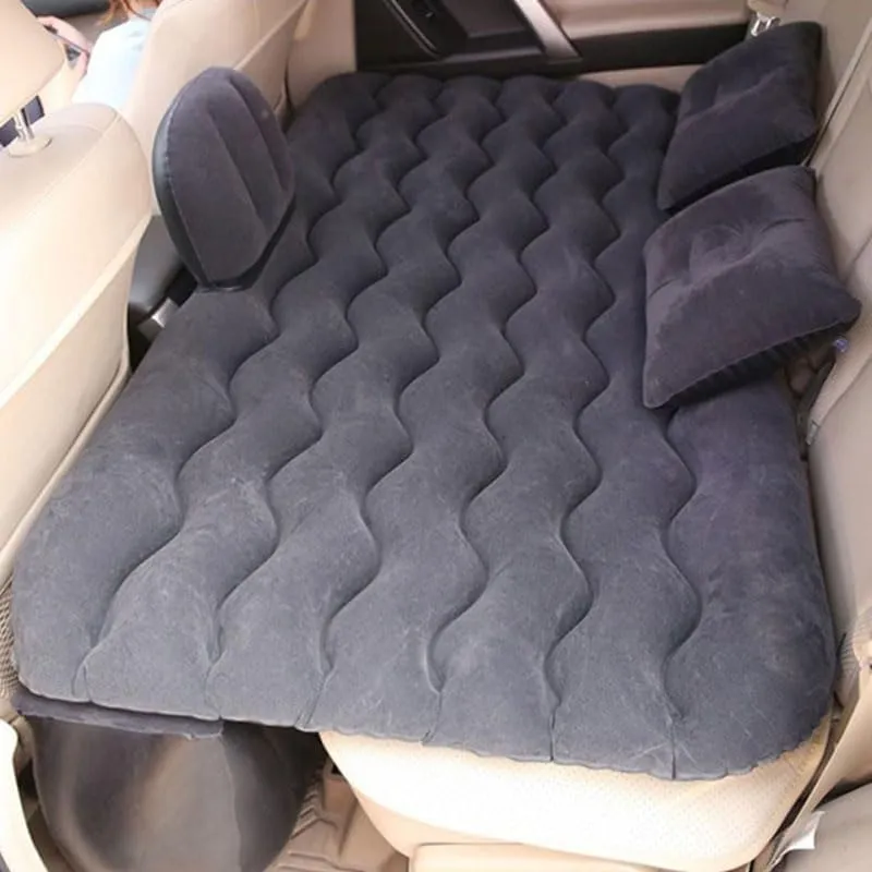 Travel& Road Trips,Black rank Car Air Mattress for XPeng P5 2021?C2024, Inflatable Back Seat Sleeping Pad with Pump & 2 Pillows, Folding Portable Camping Bed for 