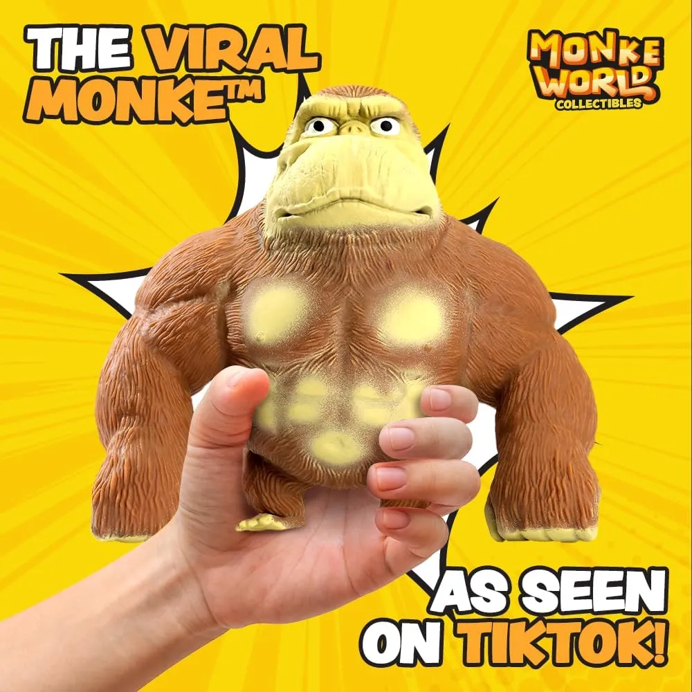 Trending Squishies Fidget Toy Stuffed Monkey$ niche rye nicotine band seep Squishy Toys for Kids and Adults Animal Plushies (Original Mini Monke) Stretchy Monkey Toy Original 