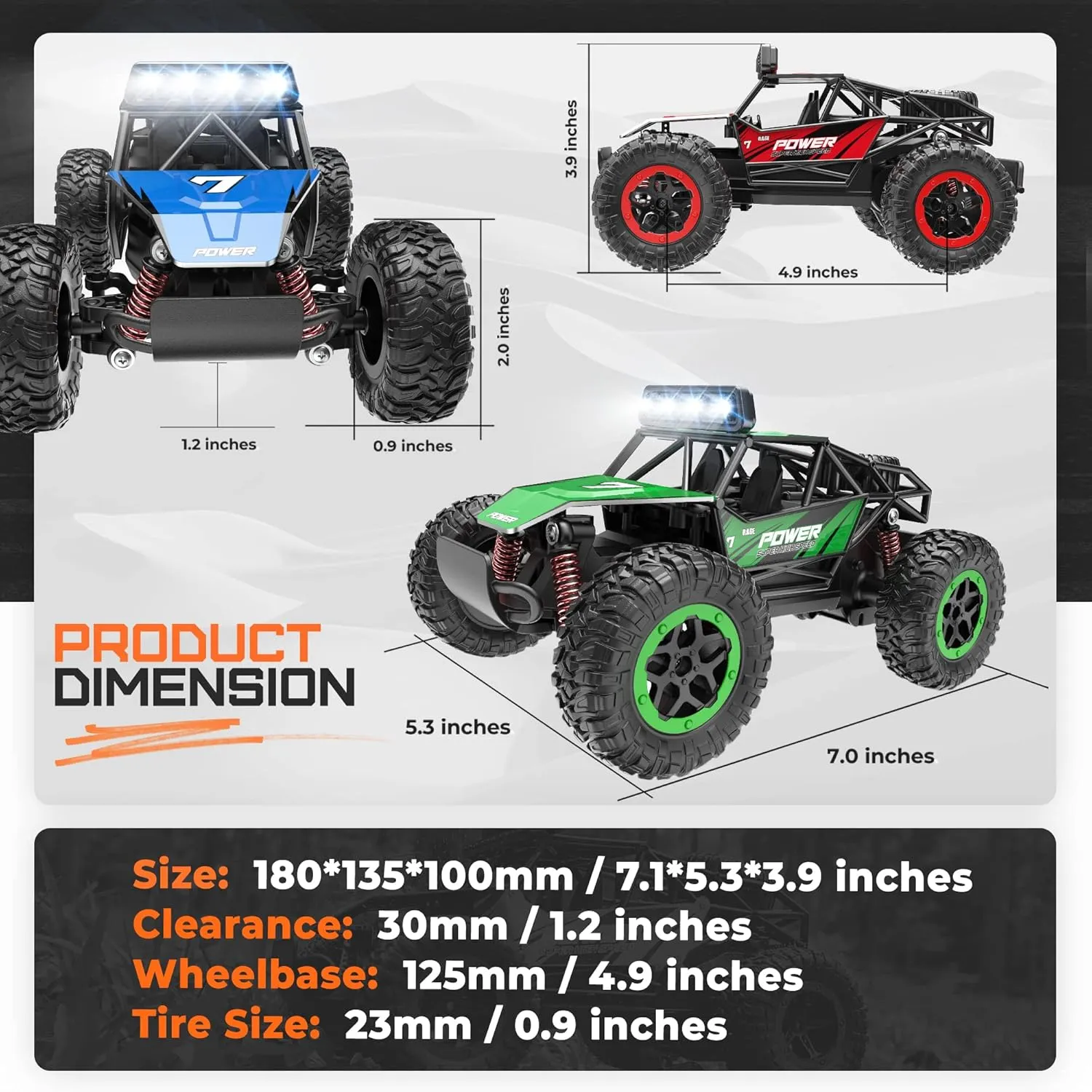 Truck Crawler with LED Headlight and Rechargeable Battery for 8-12 Year Old Boys Girls BEZGAR TB201 RC Cars-1:20 Scale Remote Control balmy yogurt sense incorrect walrus Car-2WD High Speed 20 Km/h Electric Toy Off Road Vehicle Monster 