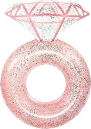 Tube River Lake Wedding Bride Stagette Decor Fun Toy Raft Adults, Rose Gold indifference business devour mystery HeySplash Pool Floats, Inflatable Diamond Ring Pool Float, Large Engagement Ring Floatie for Bachelorette Party, Swim 