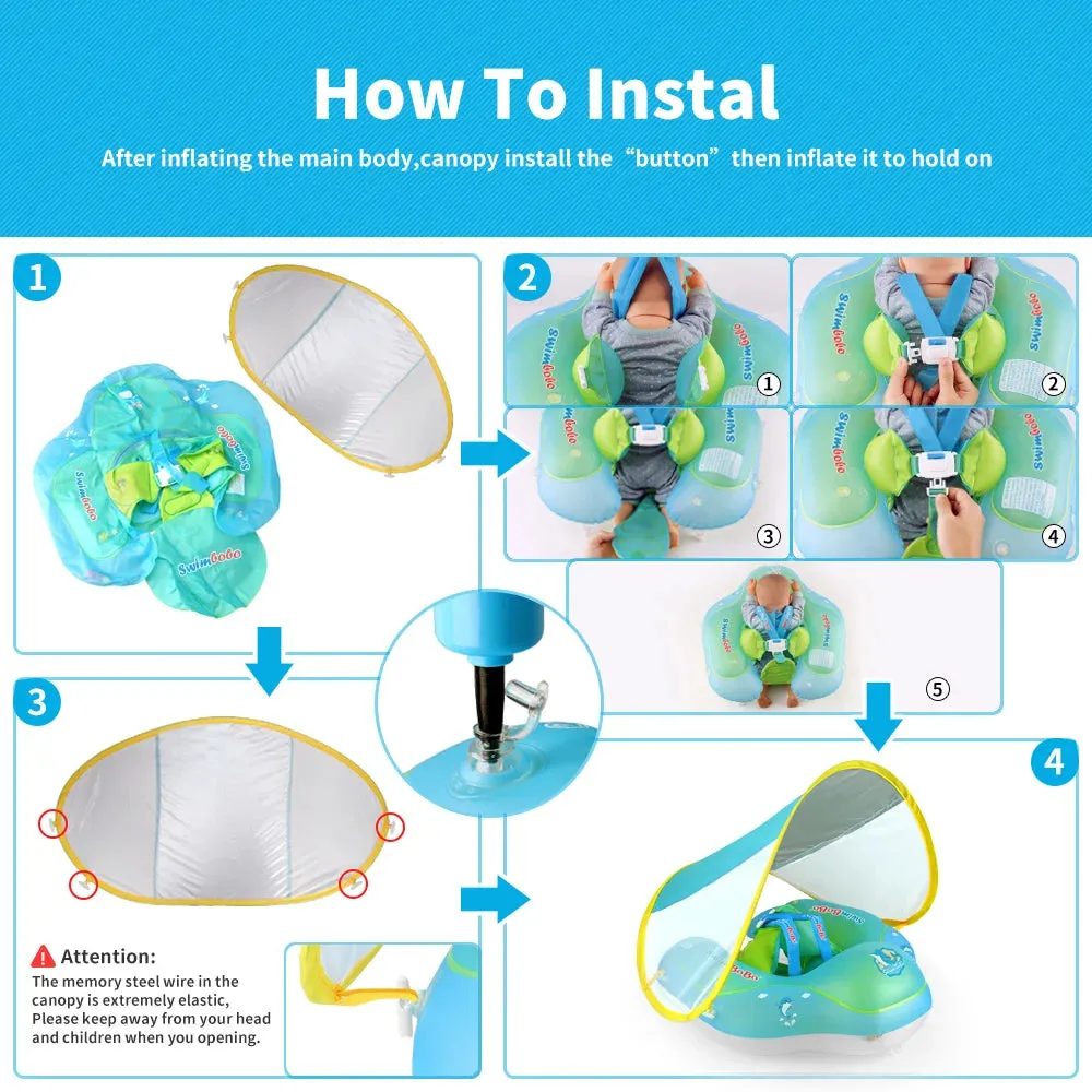Ultimate Inflatable Baby Floatie - Safe & Fun Toddler Swim Ring for Pools, Bath Time & Summer Splash!