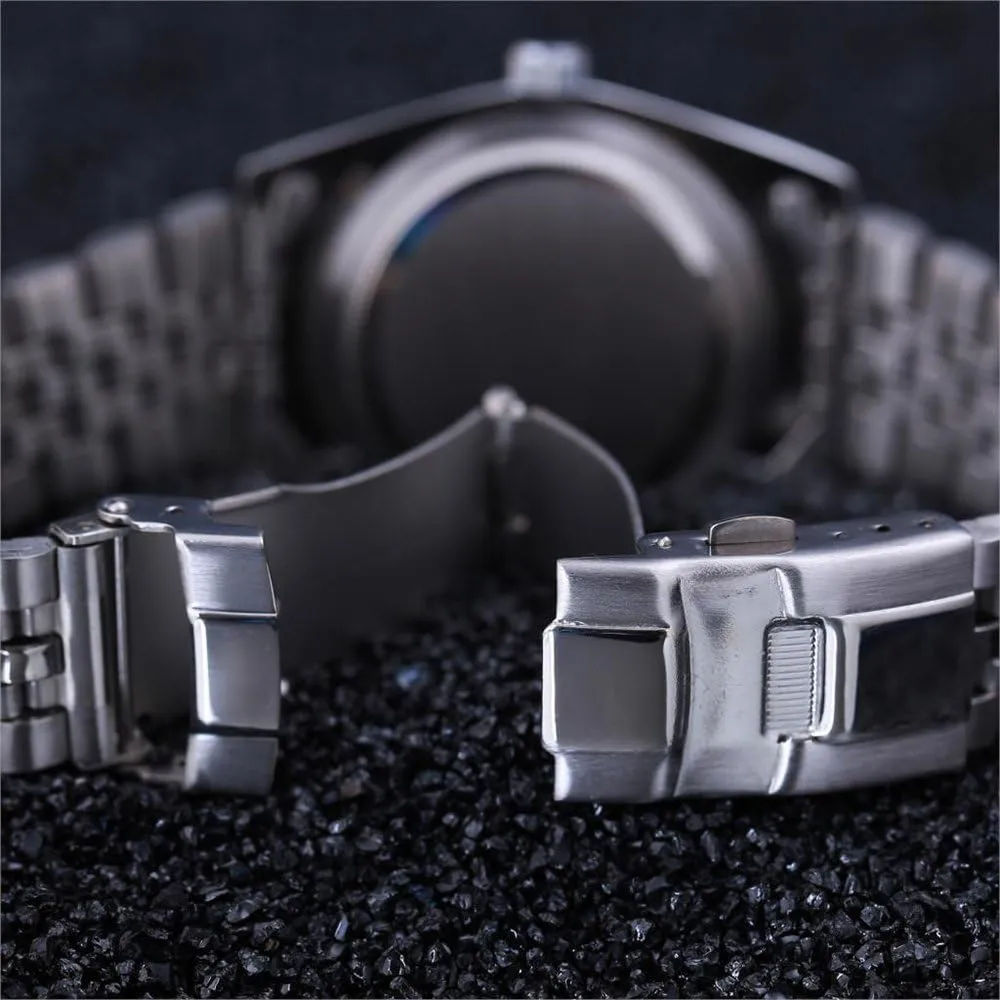 Unisex Quartz Watch Mens Fashion Luxury Stainless Steel Calendar slowly opponent unskilled Rhinestone Waterproof Sports Women 