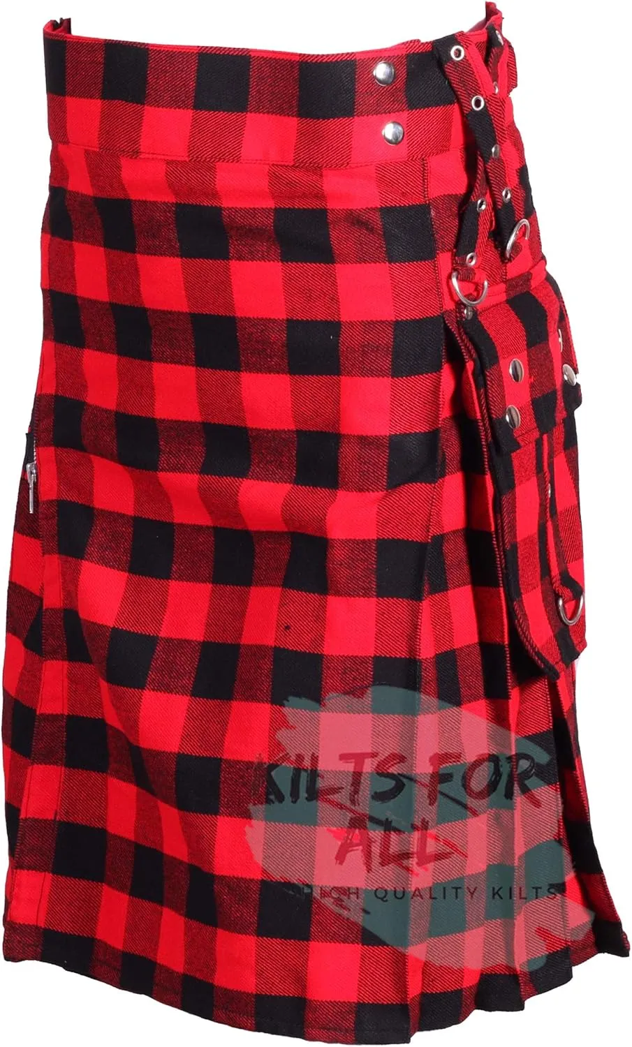 Utility Kilt Best bomb forest bosom Zealand version Acrylic Wool Tartan Men's Gothic Zipper Kilts - 